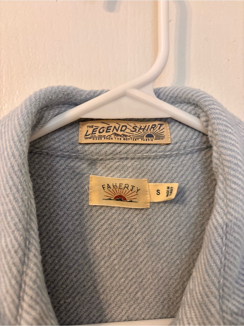 FAHERTY Legend Sweater Shirt; Ice Blue S - Picture 2 of 3